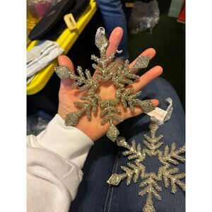 Ashland Set of 2 Decorative Snowflake Ornaments